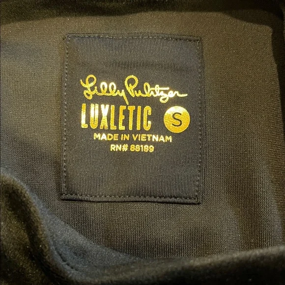 Lilly Pulitzer Blythe Velour Pullover in Onyx Black Long Sleeve Size Small - Picture 7 of 8